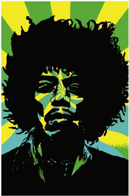

Akhuratha Jimi Hendrix Fine Quality Wall Poster Paper Print(12 inch X 18 inch, Rolled)