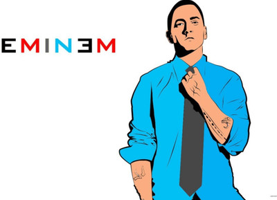 

Akhuratha Eminem Fine Quality Wall Poster Paper Print(12 inch X 18 inch, Rolled)