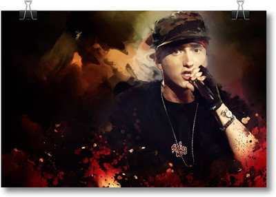 

Akhuratha Eminem Fine Quality Wall Poster Paper Print(12 inch X 18 inch, Rolled)