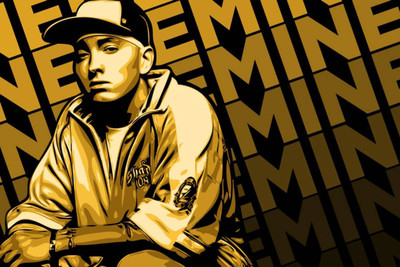 

Akhuratha Eminem Fine Quality Wall Poster Paper Print(12 inch X 18 inch, Rolled)