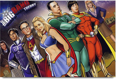 

Akhuratha The Big Bang Theory Fine Quality Wall Poster Paper Print(12 inch X 18 inch, Rolled)