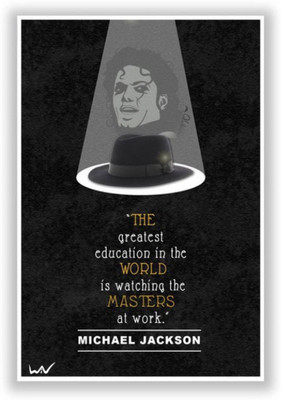 

Akhuratha Michael Jackson Fine Quality Wall Poster Paper Print(12 inch X 8 inch, Rolled)