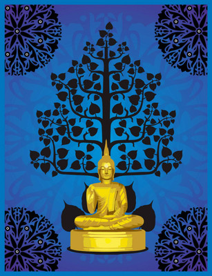 

Aabhaas Buddha Wall Poster Fine Art Print(12 inch X 18 inch, Rolled)