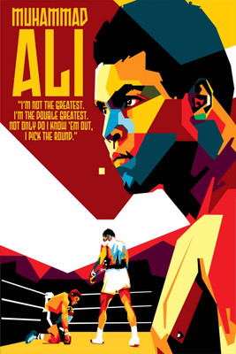 

Aabhaas Muhammad Ali Wall Poster Fine Art Print(12 inch X 18 inch, Rolled)