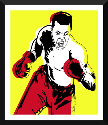 Aabhaas Muhammad Ali Wall Poster Fine Art Print(12 inch X 18 inch, Rolled)