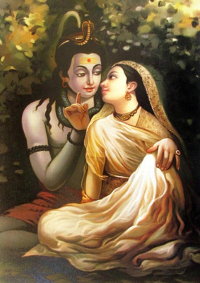 

Aabhaas Shiva Parvathi Wall Poster Fine Art Print(12 inch X 18 inch, Rolled)