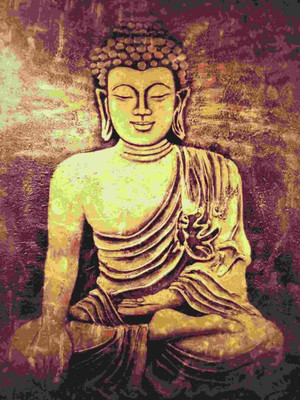 

Aabhaas Buddha Wall Poster Fine Art Print(12 inch X 18 inch, Rolled)