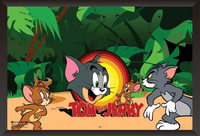 

Akhuratha Tom and Jerry Fine Quality Wall Poster Paper Print(12 inch X 18 inch, Rolled)
