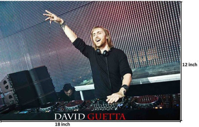

Akhuratha David Guetta Fine Quality Wall Poster Paper Print(12 inch X 18 inch, Rolled)