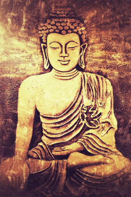 

Aabhaas Buddha Wall Poster Fine Art Print(12 inch X 18 inch, Rolled)
