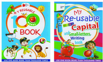 Reusable Words & Letter Book (Pack Of 2)(Hardcover, Irfan Turk)