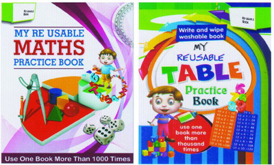 Reusable Maths And Table Book (Pack Of 2)(Hardcover, Irfan Turk)