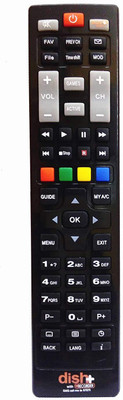 

Dish TV HD Remote with Recording Remote Controller(Black)