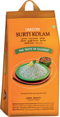 

OMSOM Rice Surti Kolam Rice (Medium Grain, Raw)(5 kg)