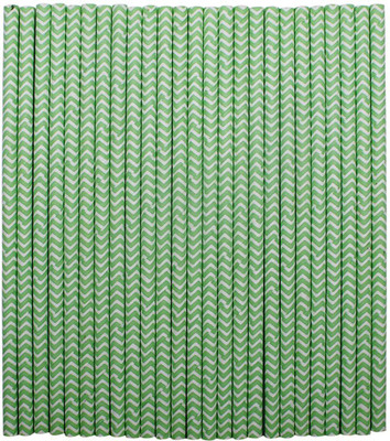 

tecmac Straight Drinking Straw(White, Green, Pack of 25)