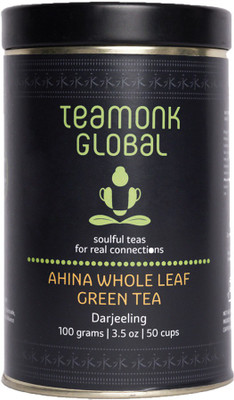 

Teamonk Global Teamonk Darjeeling Organic Green Tea for Weight Loss, 100g (50 Cups)-Pack of 2 | 100% Natural Loose Leaf Tea from Himalayas | Ahina Long Leaf Detox Green Tea for Weight Loss | No Additives Ginger Green Tea(100 g, Vacuum Pack)
