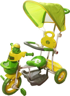 

Blubud Kids Tricycle/Trolly Cycle with Canopy, Music, Storage Box and Parent Control (Green & Yellow) TRICPGY1 Tricycle(Green)