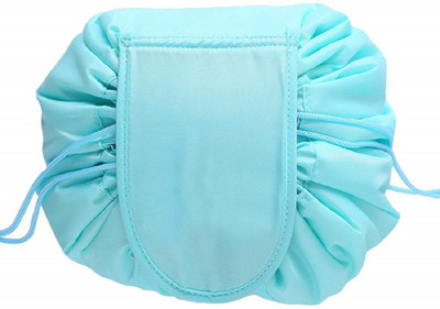 Xeekart Lazy Cosmetic Bag Drawstring Travel Makeup Bag Pouch Multifunction Storage Portable Toiletry Bags Travel Toiletry Kit Travel Toiletry Kit(Blue)