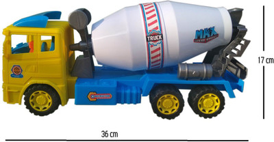 

HALO NATION Concrete Mixer Truck Toy - Friction Powered Toy Truck | Inertia Truck Toy for Kids(Multicolor)