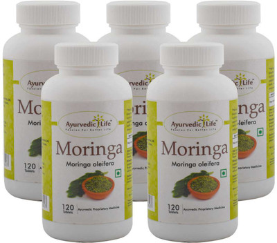 

Ayurvedic Life Moringa 120 Tablets (Pack of 5)(500 mg)