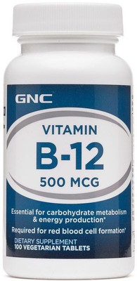 

GNC Vitamin B-12 500 MCG 100 Tablets(100 No)