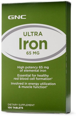 

GNC Ultra Iron 65 MG 100 Tablets(100 No)