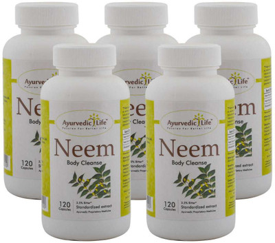 

Ayurvedic Life Neem 120 capsules (Pack of 5)(350 mg)