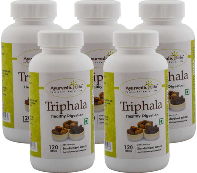 

Ayurvedic Life Triphala 120 Tablets (Pack of 5)(500 mg)