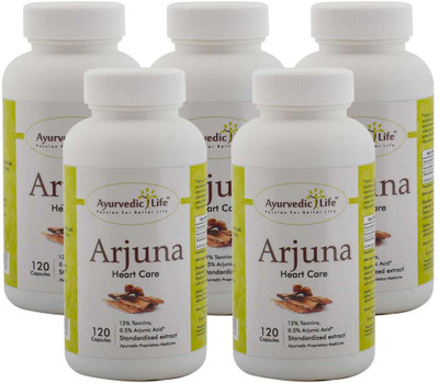 

Ayurvedic Life Arjuna 120 capsules (Pack of 5)(500 mg)