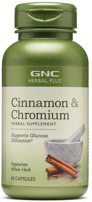 GNC Herbal Plus Cinnamon Chromium 60 Capsules(60 No)