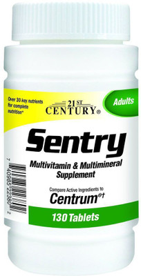 

21st Century Sentry Multivitamin & Multimineral Supplement 130 Tablets(130 No)