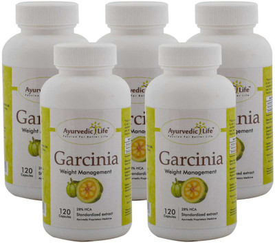

Ayurvedic Life Garcinia 120 capsules (Pack of 5)(400 mg)