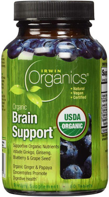 

Irwin Naturals Organics Brain Support 60 Tablets(60 No)
