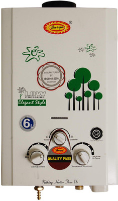 

Surya 6 L Instant Water Geyser(White & Green, 6L-Green 2018)