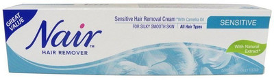 

Nair Hair Remover Sensitive Hair Removal Cream with Camelia Oil(80 ml)