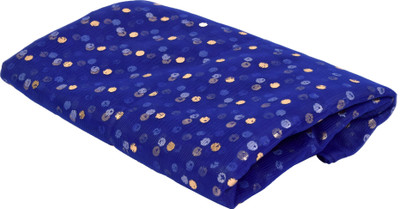 

Vardhman Decoration Net Fabric Golden Dotted, Color Royal Blue, 42 inches Width, 9 MTS, Used in Fancy Gift Wrapping, Decoration, Room Decoration etc