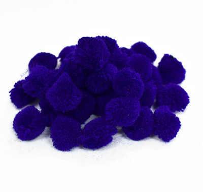

Embroiderymaterial Blue Pom Pom Balls For Crafts & Decorations/Jewellery Making (Pack of 250 Pcs)