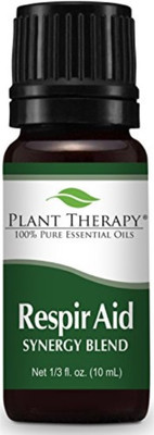 

Plant Therapy Respir Aid Synergy Essential Oil 10 mL (1/3 oz) 100% Pure, Undiluted, Therapeutic Grade(10 ml)