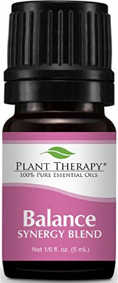 

Plant Therapy Balance (for women) Synergy Essential Oil Blend. 100% Pure, Undiluted, Therapeutic Grade Essential Oils. 5 ml (1/6 oz)(10 ml)