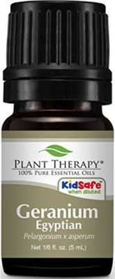 

Plant Therapy Geranium Egyptian Essential Oil. 100% Pure, Undiluted, Therapeutic Grade. 5 ml (1/6 oz).(10 ml)