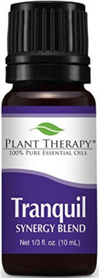 

Plant Therapy Tranquil Synergy Essential Oil Blend. 100% Pure, Undiluted, Therapeutic Grade. Blend of: Bergamot, Patchouli, Blood Orange, Ylang Ylang and Grapefruit. 10 ml (1/3 oz).(10 ml)