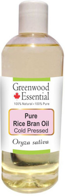 

Greenwood Essential Pure Rice Bran Oil (Oryza sativa) 100% Natural Therapeutic Grade Cold Pressed(200 ml)