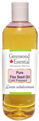 

Greenwood Essential Pure Flax Seed Oil (Linum usitatissimum) 100% Natural Therapeutic Grade Cold Pressed(200 ml)