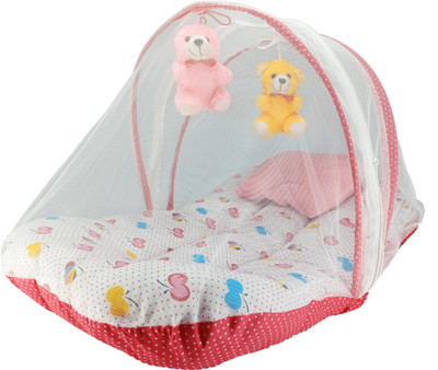 

Aayat Kids Luxury Bed Insects Protector Skin Friendly X18 Soft Baby Bed Breathable Crib(Fabric, Multicolor)