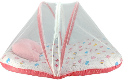 

Aayat Kids Luxury Bed Insects Protector Skin Friendly X10 Soft Baby Bed Breathable Crib(Fabric, Multicolor)