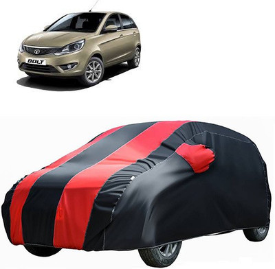 A+ RAIN PROOF Car Cover For Tata Bolt (Without Mirror Pockets)(Red, Black)