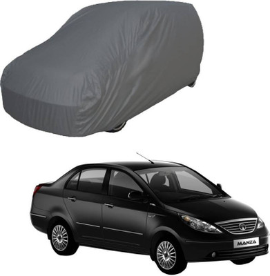 ask Car Cover For Tata Manza (Without Mirror Pockets)(Grey)