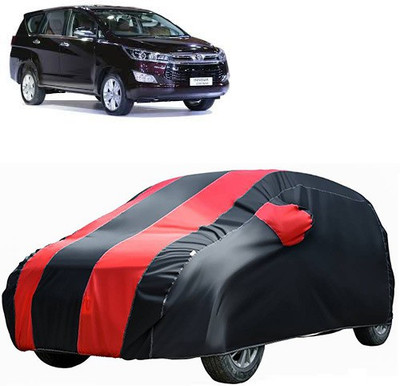 A+ RAIN PROOF Car Cover For Toyota Innova Crysta (Without Mirror Pockets)(Red, Black)