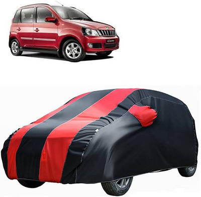 carphoenix Car Cover For Mahindra Quanto (Without Mirror Pockets)(Red, Black)