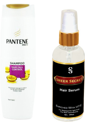 

SHEER SECRET HAIR SERUM 100ML and PANTENE HAIR FALL CONTROL SHAMPOO 340 ML(Set of 2)